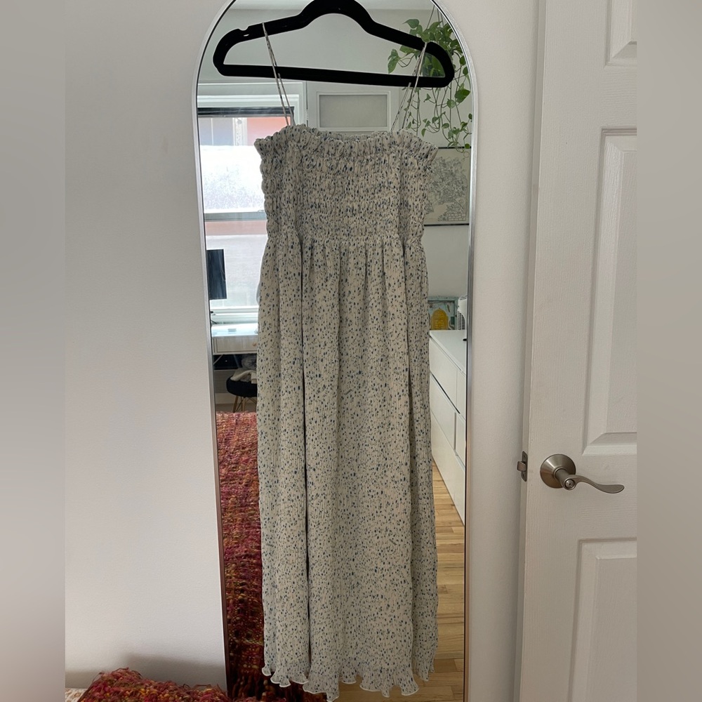 Ganni - Georgette Strap Midi Dress
